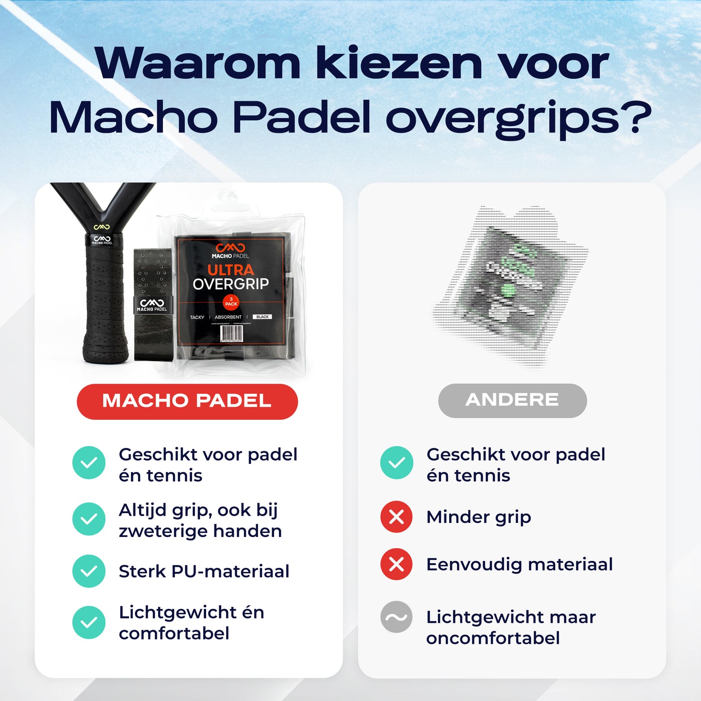 Ultra Overgrip Zwart 3 pack