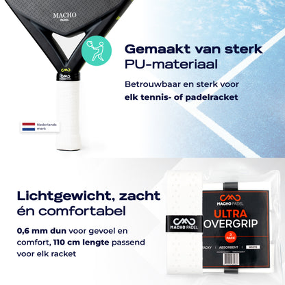 Ultra Overgrip Wit 3 Pack