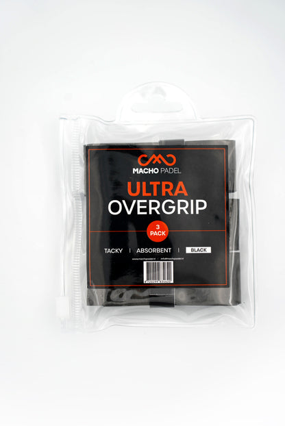 Ultra Overgrip Zwart 3 pack